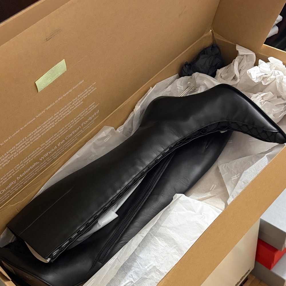 NIB MIISTA BLACK ALINE TALL BOOTS SIZE 37 - Picture 7 of 7